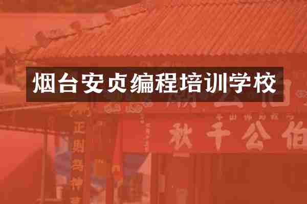 烟台安贞编程培训学校