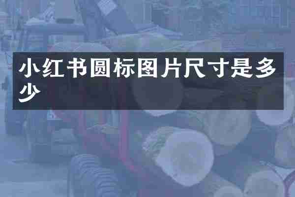 小红书圆标图片尺寸是多少