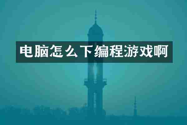 电脑怎么下编程游戏啊