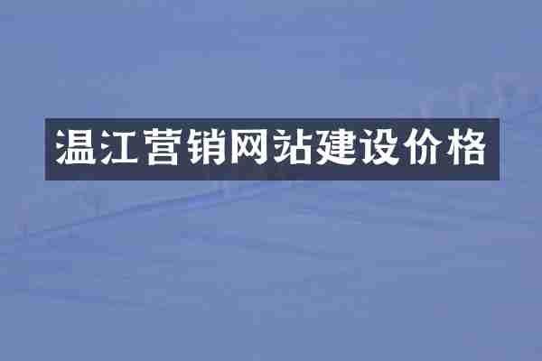 温江营销网站建设价格