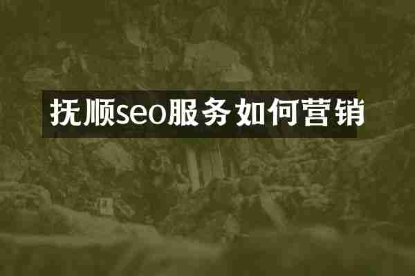 抚顺seo服务如何营销