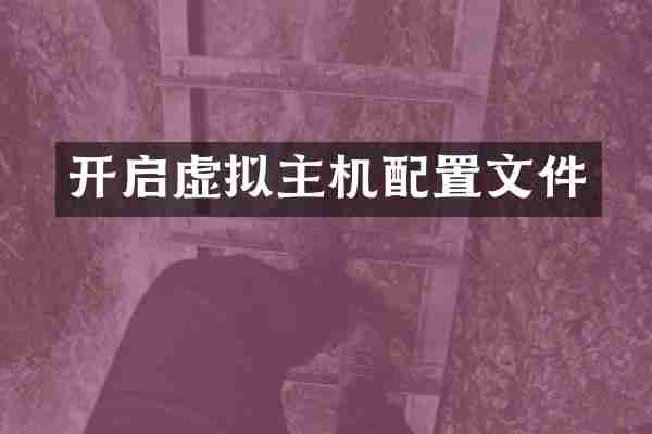开启虚拟主机配置文件
