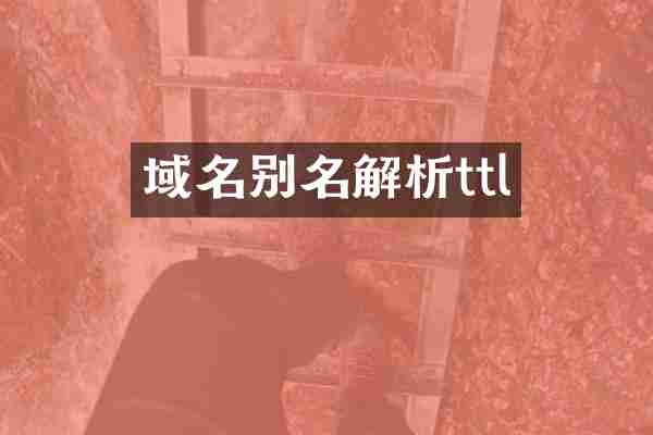 域名别名解析ttl