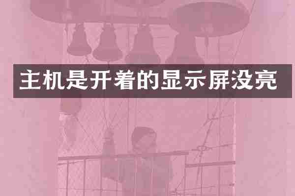 主机是开着的显示屏没亮
