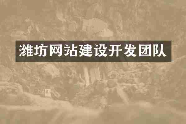 潍坊网站建设开发团队