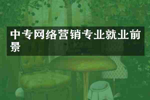 中专网络营销专业就业前景