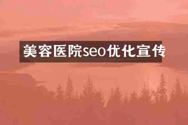 美容医院seo优化宣传