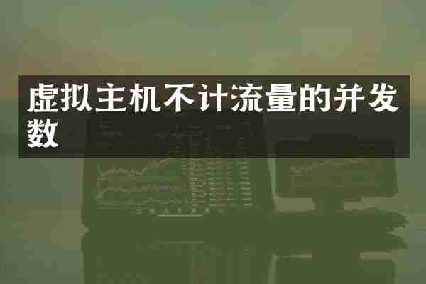 虚拟主机不计流量的并发数