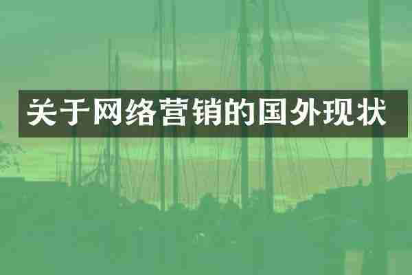关于网络营销的国外现状