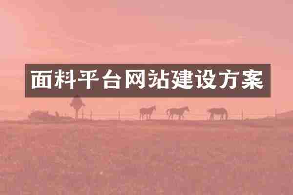 面料平台网站建设方案