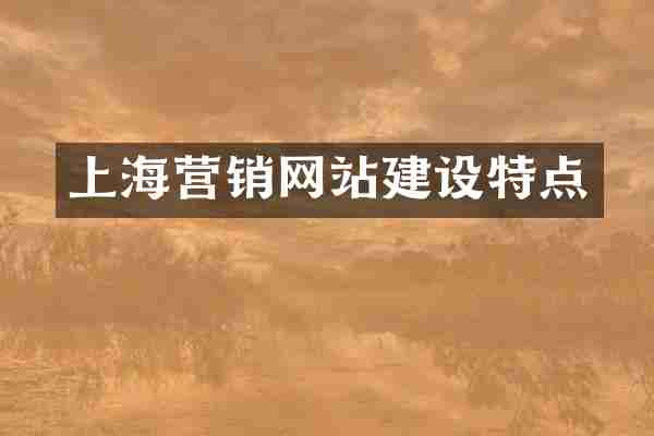 上海营销网站建设特点