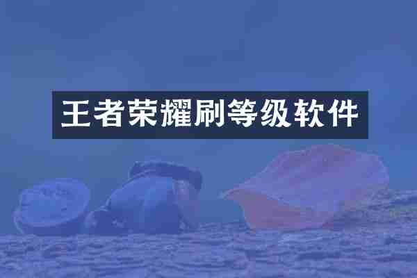 王者荣耀刷等级软件