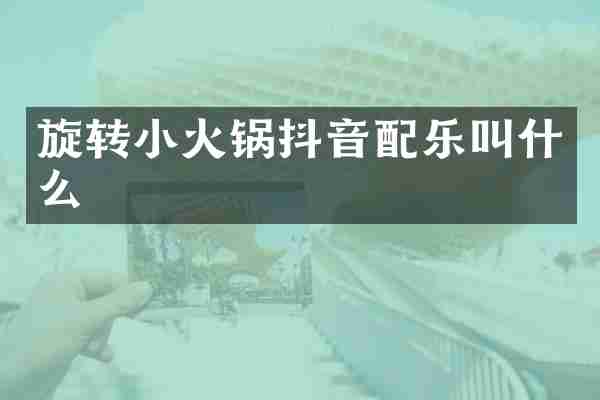 旋转小火锅抖音配乐叫什么