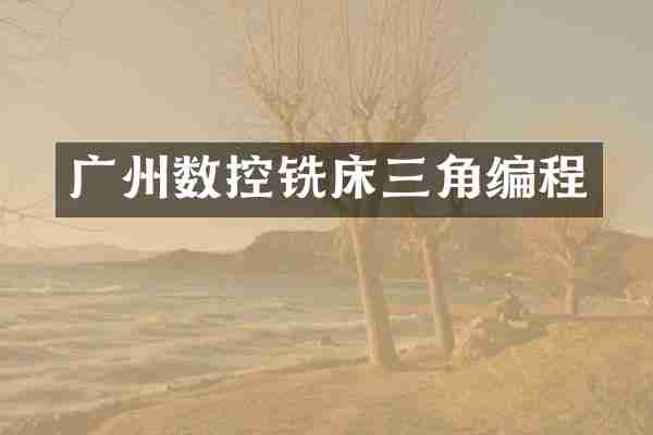 广州数控铣床三角编程