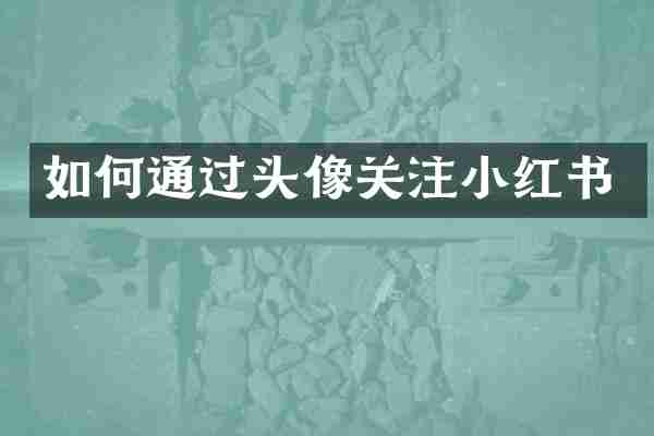 如何通过头像关注小红书