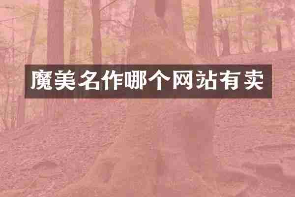 魔美名作哪个网站有卖