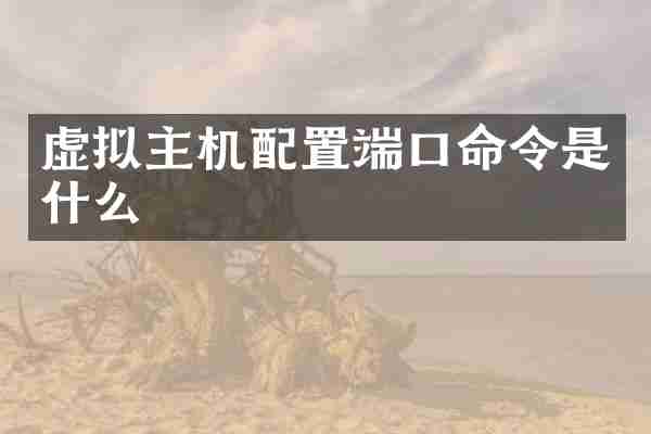 虚拟主机配置端口命令是什么