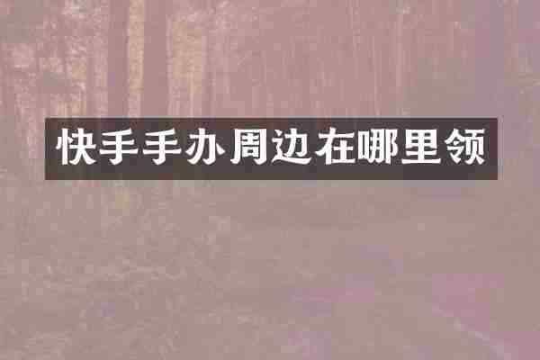 快手手办周边在哪里领