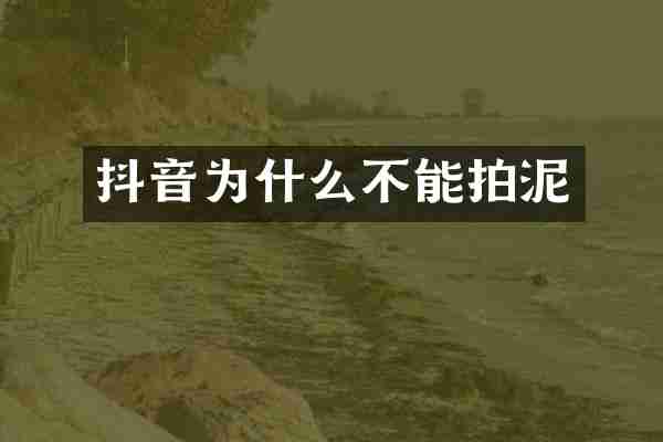 抖音为什么不能拍泥
