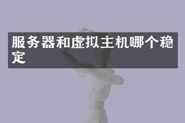 服务器和虚拟主机哪个稳定