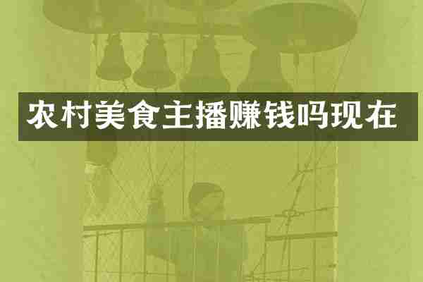 农村美食主播赚钱吗现在
