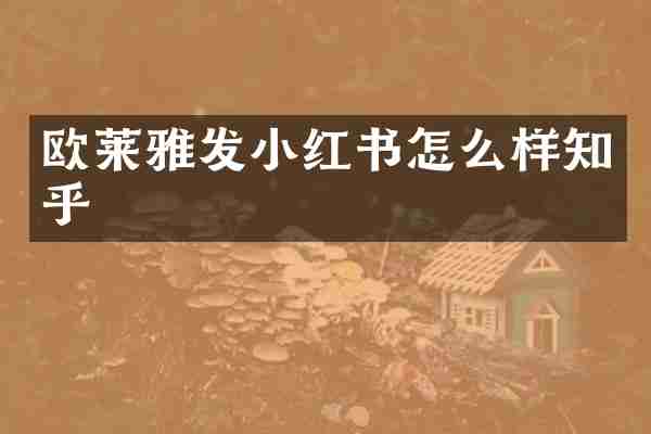 欧莱雅发小红书怎么样知乎