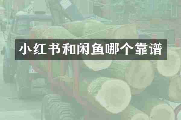 小红书和闲鱼哪个靠谱
