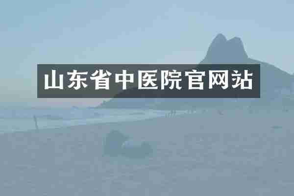 山东省中医院官网站