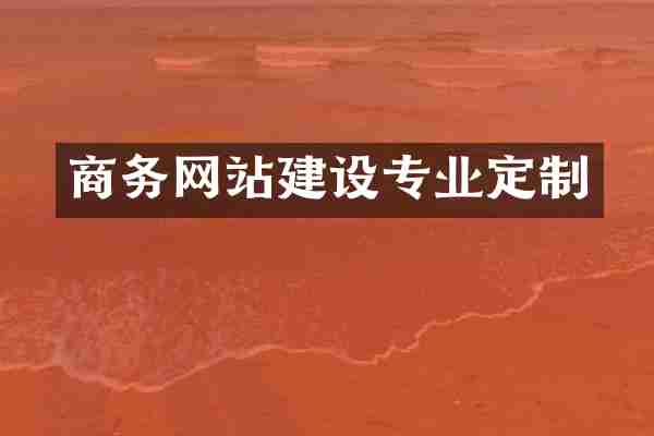商务网站建设专业定制