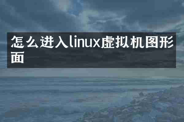 怎么进入linux虚拟机图形界面
