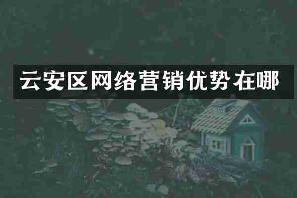 云安区网络营销优势在哪