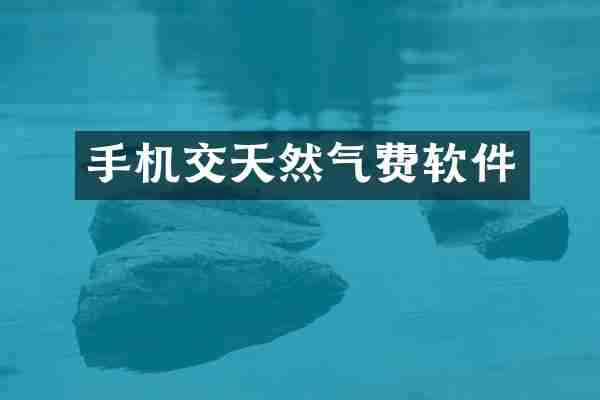 手机交天然气费软件