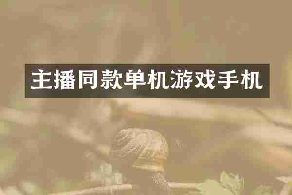 主播同款单机游戏手机