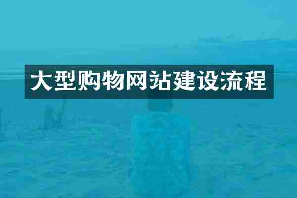 大型购物网站建设流程