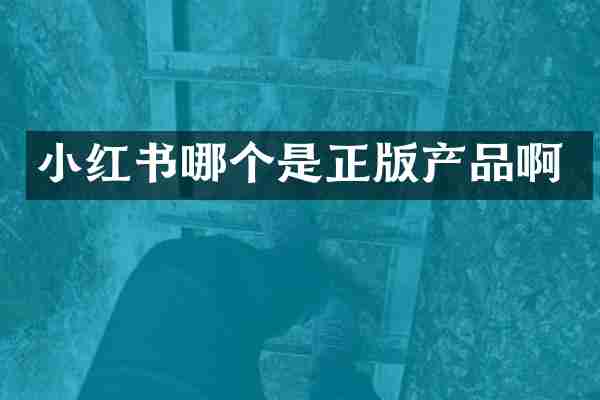 小红书哪个是正版产品啊