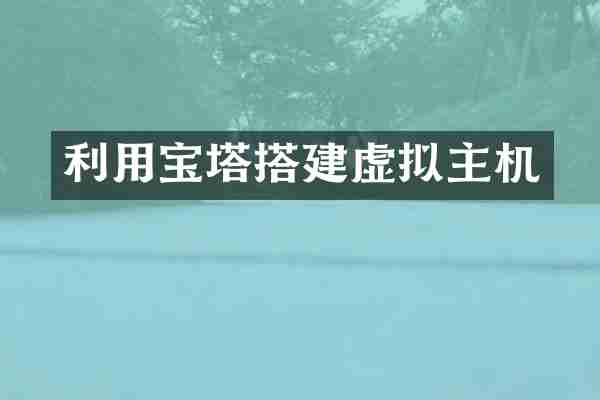 利用宝塔搭建虚拟主机