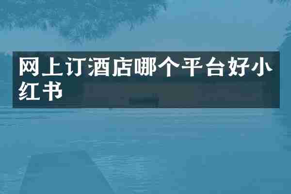 网上订酒店哪个平台好小红书