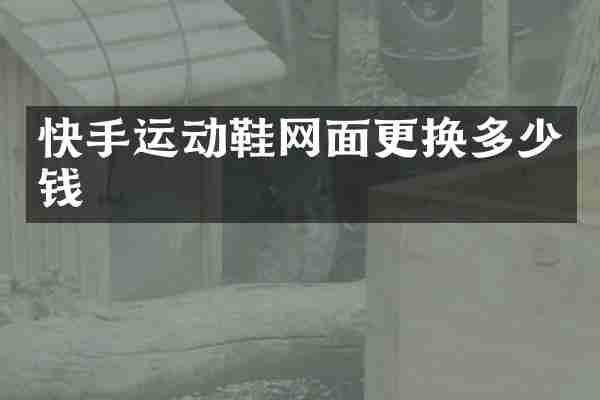快手运动鞋网面更换多少钱
