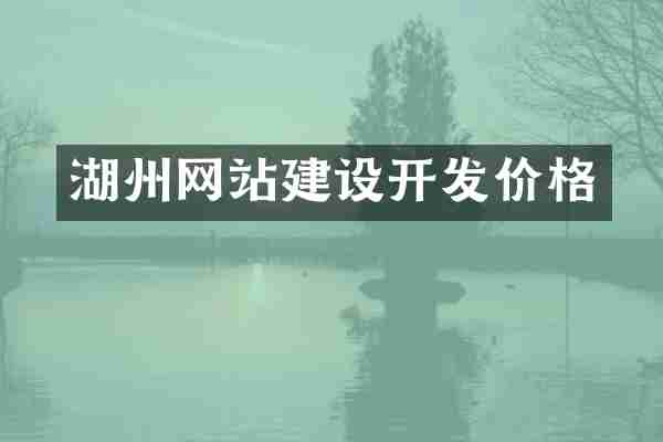 湖州网站建设开发价格