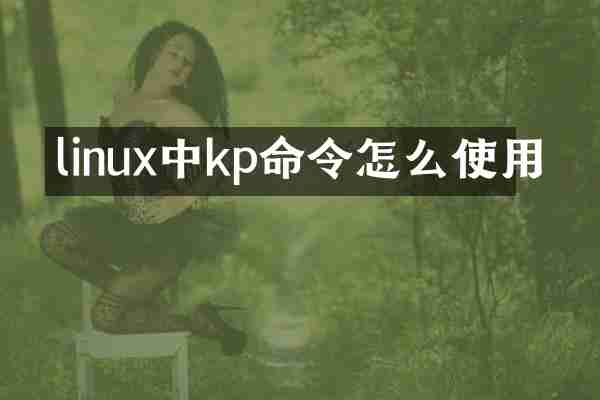 linux中kp命令怎么使用