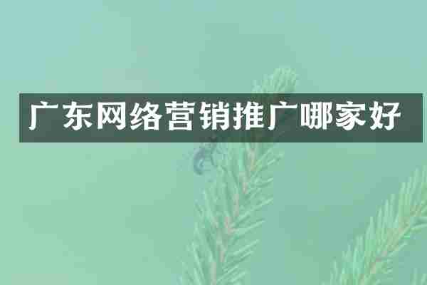 广东网络营销推广哪家好