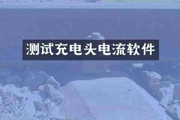 测试充电头电流软件
