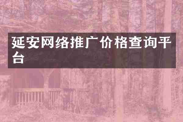 延安网络推广价格查询平台