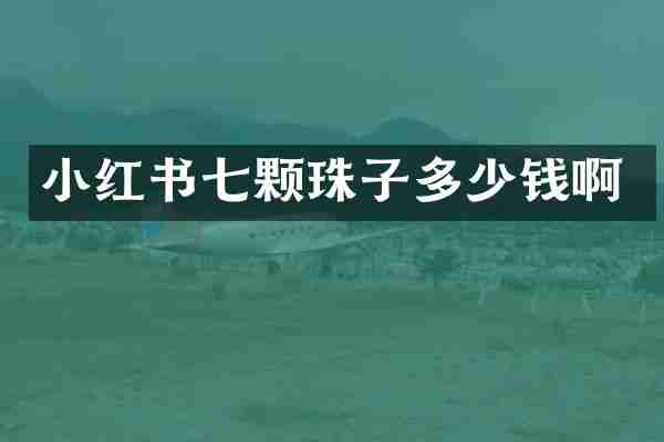 小红书七颗珠子多少钱啊