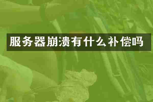 服务器崩溃有什么补偿吗