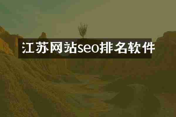 江苏网站seo排名软件
