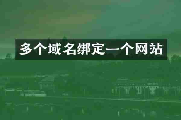 多个域名绑定一个网站