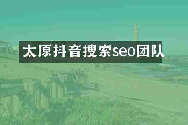 太原抖音搜索seo团队