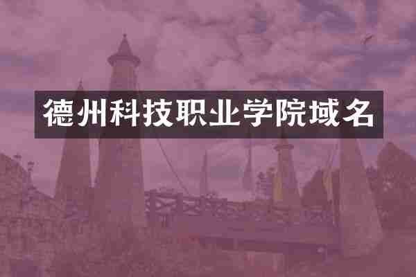 德州科技职业学院域名