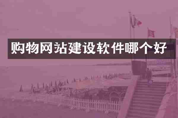 购物网站建设软件哪个好